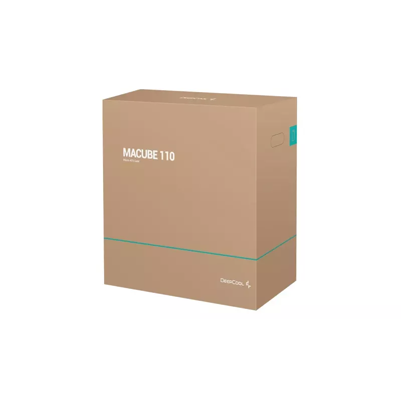 PC Case DeepCool MACUBE 110 WH Midi Tower — White, Tempered Glass, microATX, up to 320mm GPU, 165mm CPU cooler, 2x3.5 inch + 2x2.5 inch bays