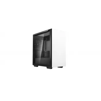 PC Case DeepCool MACUBE 110 WH Midi Tower — White, Tempered Glass, microATX, up to 320mm GPU, 165mm CPU cooler, 2x3.5 inch + 2x2.5 inch bays