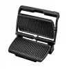 Contact grill Tefal GC7228 — contact grill, 800 cm² cooking surface, adjustable thermostat, black stainless steel
