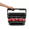 Contact grill Tefal GC7228 — contact grill, 800 cm² cooking surface, adjustable thermostat, black stainless steel