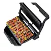 Contact grill Tefal GC7228 — contact grill, 800 cm² cooking surface, adjustable thermostat, black stainless steel