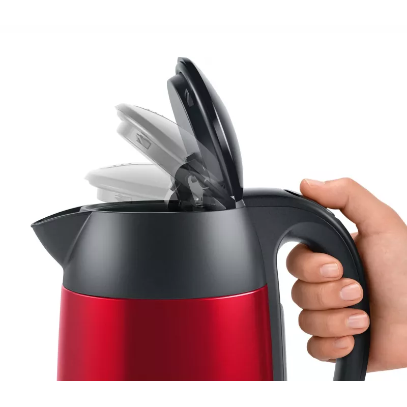 Bosch TWK3P424 electric kettle 1.7 L 2400 W Grey, Red