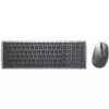 Wireless Keyboard and Mouse Dell KM7120W Bluetooth Titan Gray compact keyboard ergonomic mouse