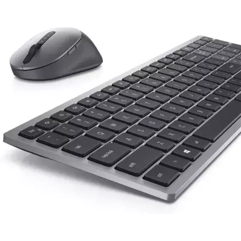 Wireless Keyboard and Mouse Dell KM7120W Bluetooth Titan Gray compact keyboard ergonomic mouse