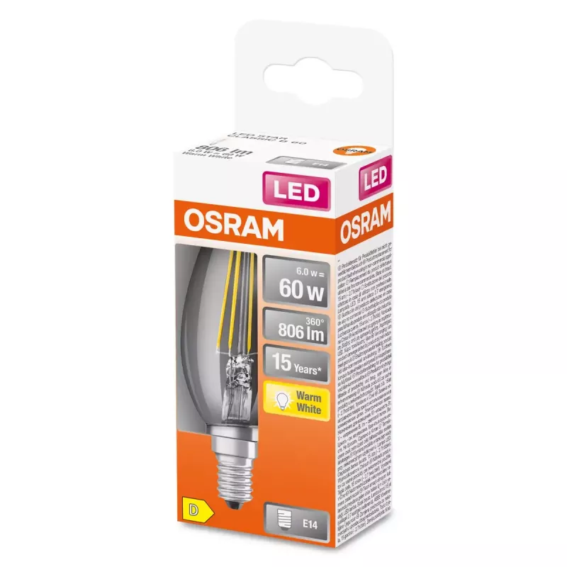 LED bulb Osram STAR Warm white 2700 K 5.5 W E14 D