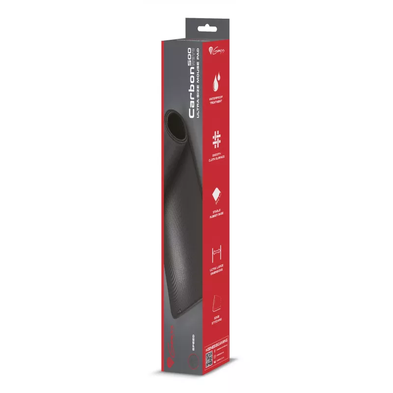 GENESIS Carbon 500 Ultra Wave Gaming mouse pad Black, Grey