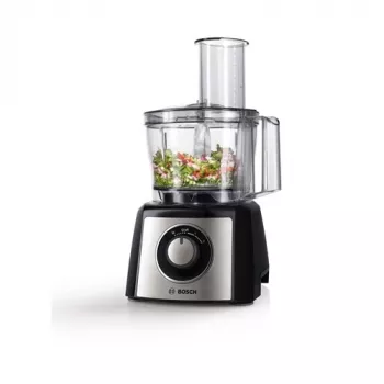 Food processor Bosch MCM3401M with 800W motor and 2.3 L bowl, black/stainless steel