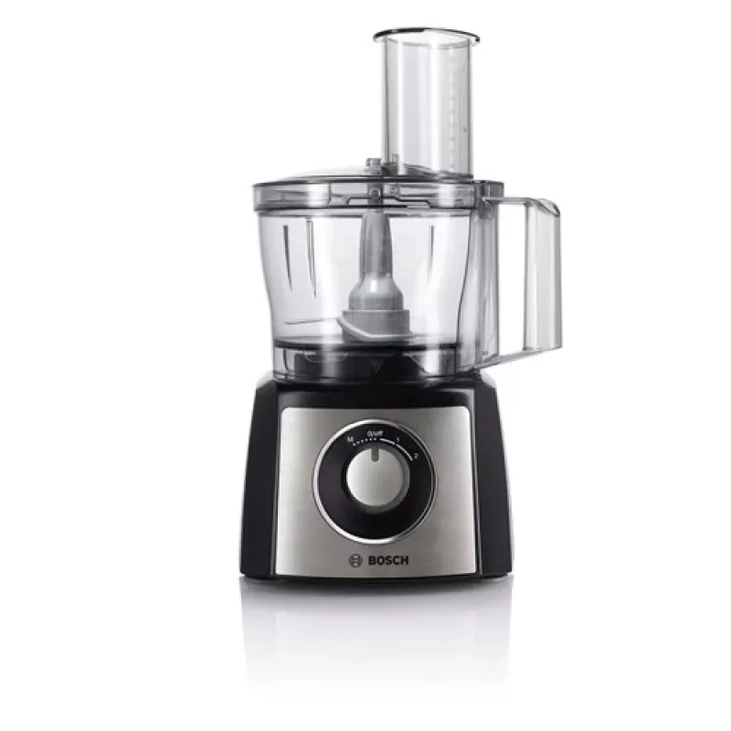 Food processor Bosch MCM3401M with 800W motor and 2.3 L bowl, black/stainless steel