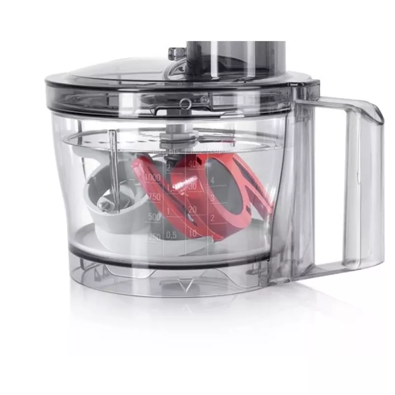 Food processor Bosch MCM3401M with 800W motor and 2.3 L bowl, black/stainless steel