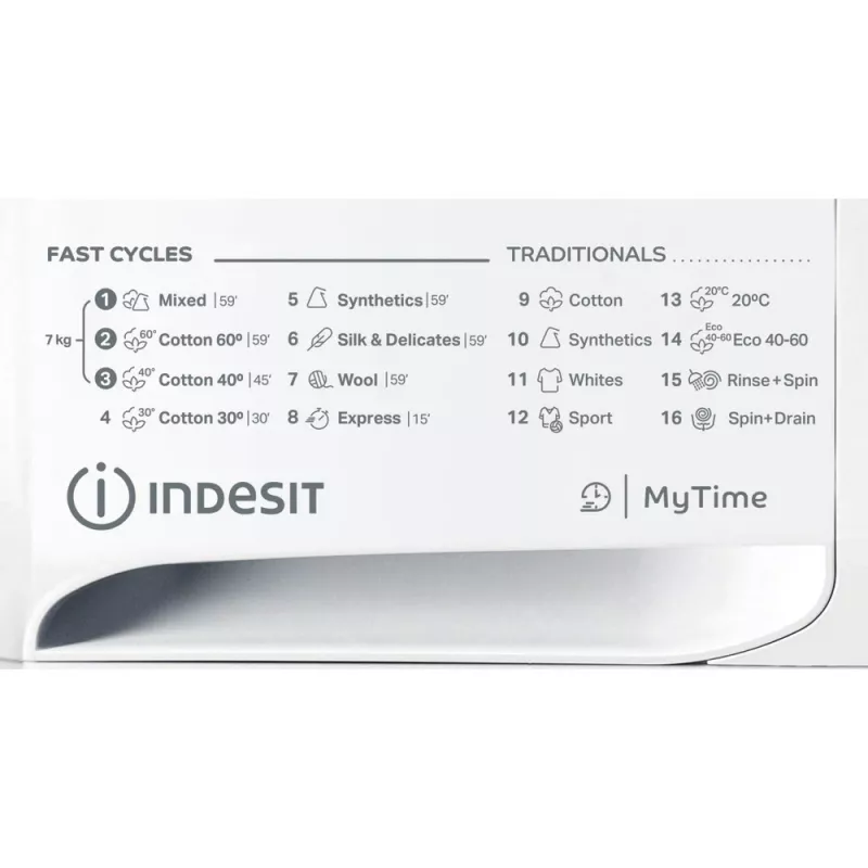 Indesit MTWE 71252 WK EE washing machine Front-load 7 kg 1151 RPM White
