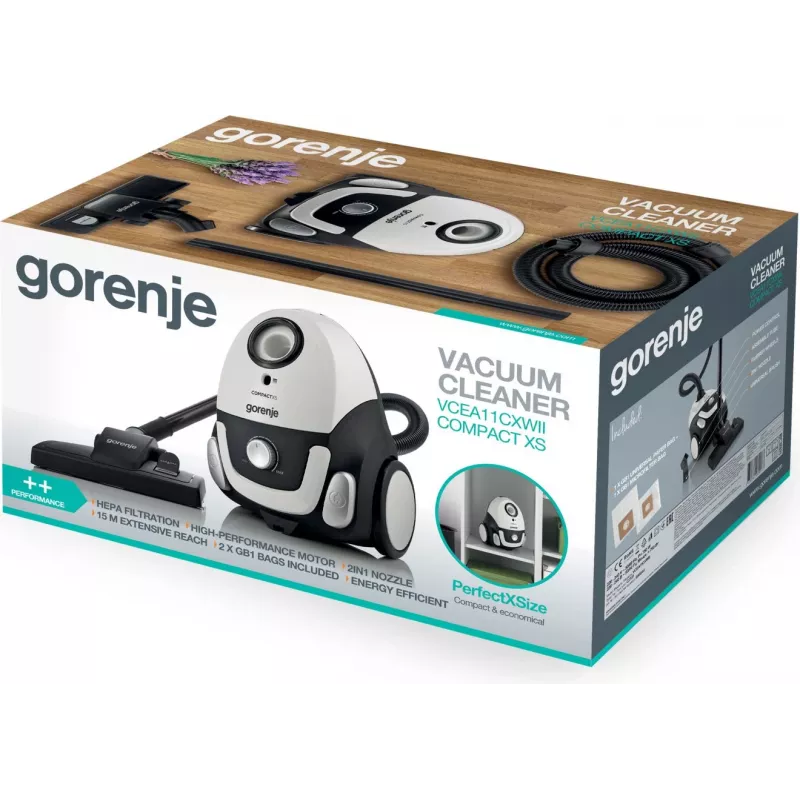 Gorenje VCEA11CXWII 2 L Cylinder vacuum Dry 750 W Dust bag
