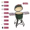 Charcoal Kamado Grill TUNABONE TunaBone Classic 21 inch Size M Green