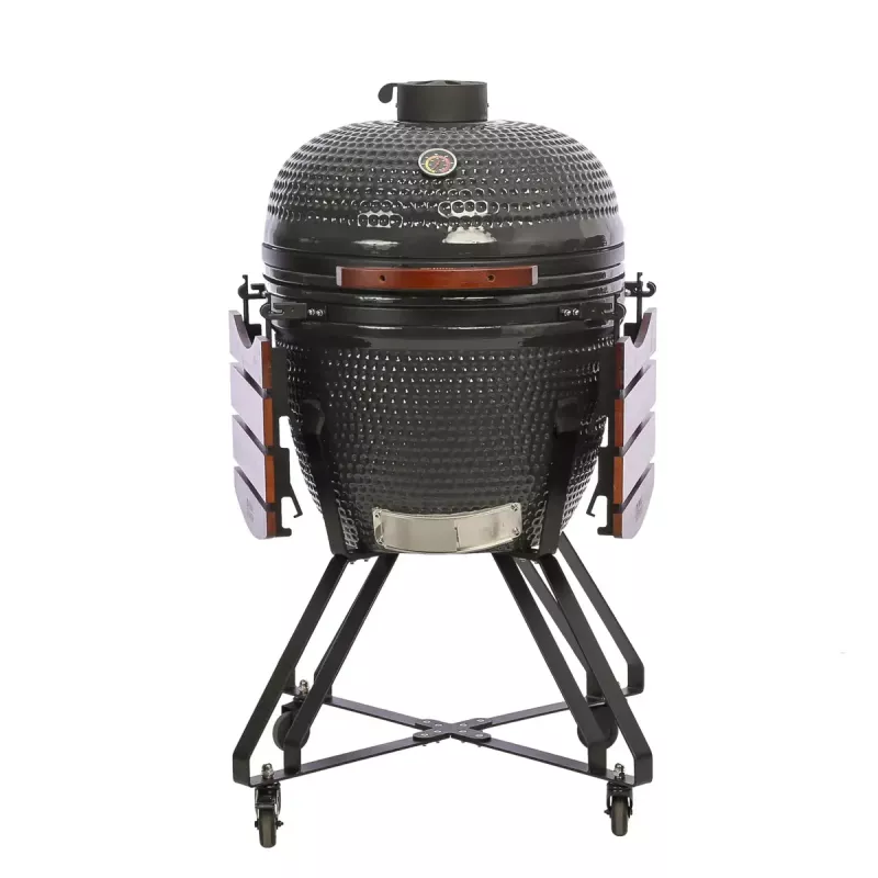 Kamado grill TUNABONE TunaBone Classic 23 inch (Size L) ceramic-style charcoal grill, 23 inch cooking diameter, dark grey