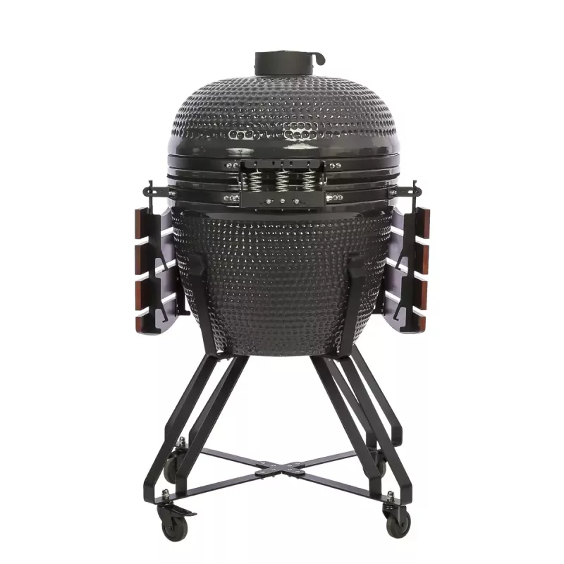 Kamado grill TUNABONE TunaBone Classic 23 inch (Size L) ceramic-style charcoal grill, 23 inch cooking diameter, dark grey