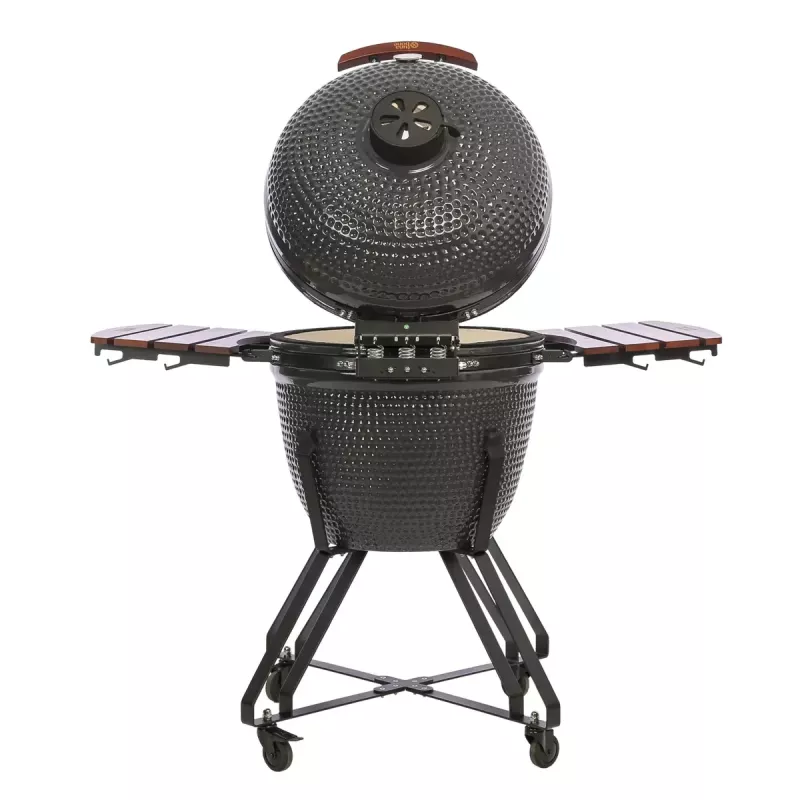 Kamado grill TUNABONE TunaBone Classic 23 inch (Size L) ceramic-style charcoal grill, 23 inch cooking diameter, dark grey