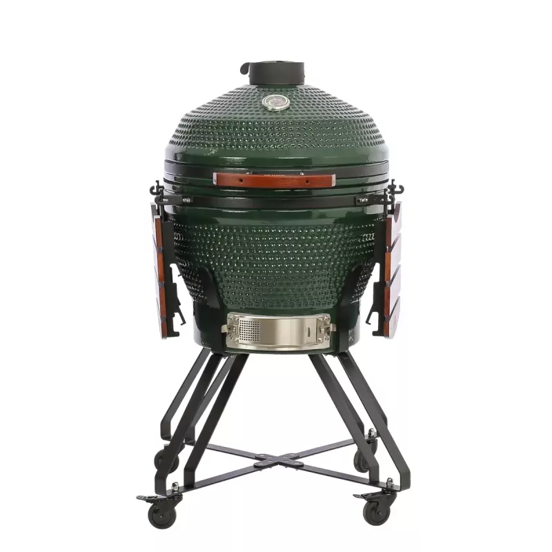 TunaBone Kamado Pro 24 inch Ceramic Grill, Size L, Green (TBG24GREEN-02)