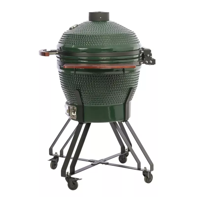 TunaBone Kamado Pro 24 inch Ceramic Grill, Size L, Green (TBG24GREEN-02)