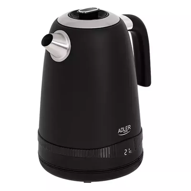 Electric kettle Adler 1 L 2200 W Black Stainless steel
