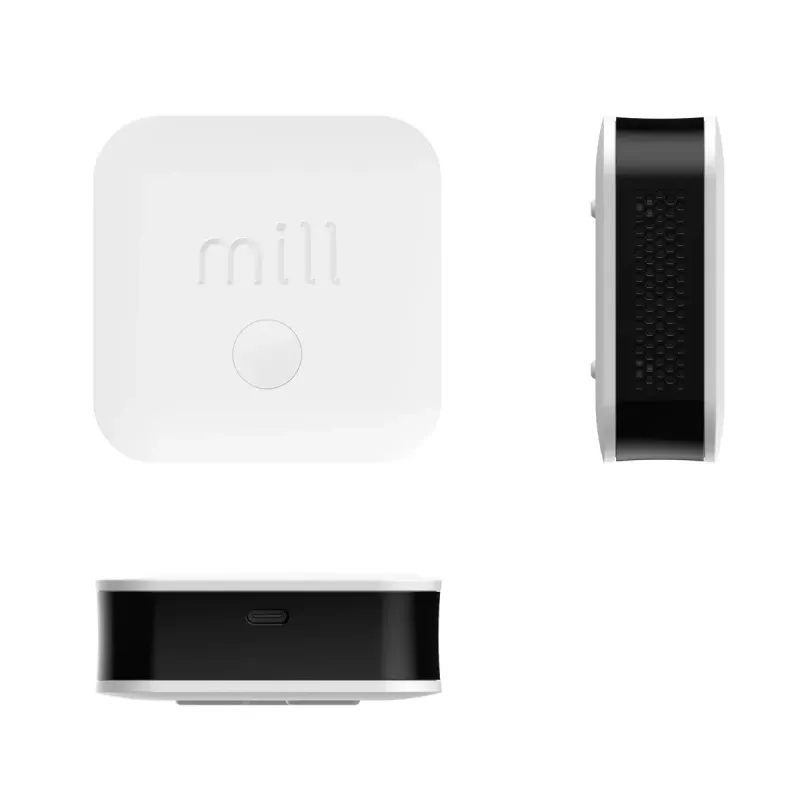Environmental sensor Mill Sense SENSEAIR — wireless air quality, humidity and temperature monitor (battery, Wi‑Fi, 70×30×70 mm)