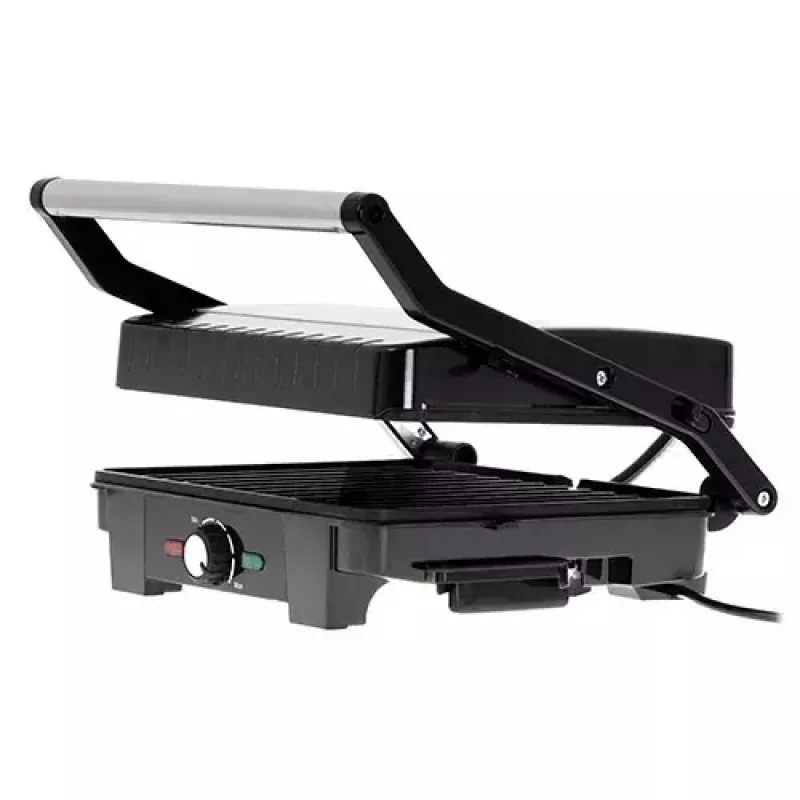 Contact grill Adler AD 3051 — stainless steel, 2200–2800 W, grill area 1392 cm², adjustable temperature, non-stick plates