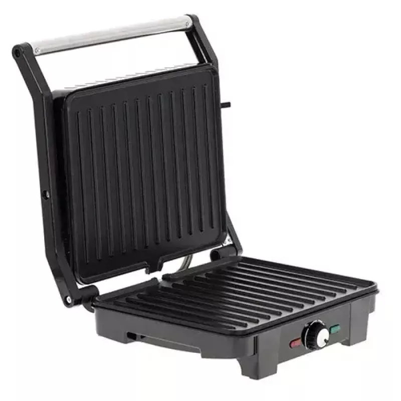 Contact grill Adler AD 3051 — stainless steel, 2200–2800 W, grill area 1392 cm², adjustable temperature, non-stick plates