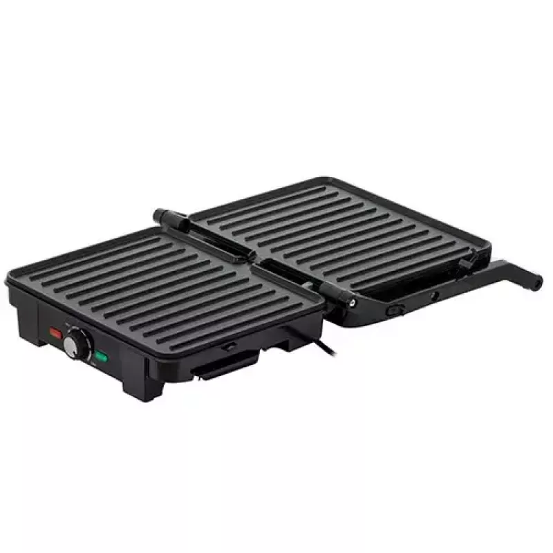 Contact grill Adler AD 3051 — stainless steel, 2200–2800 W, grill area 1392 cm², adjustable temperature, non-stick plates