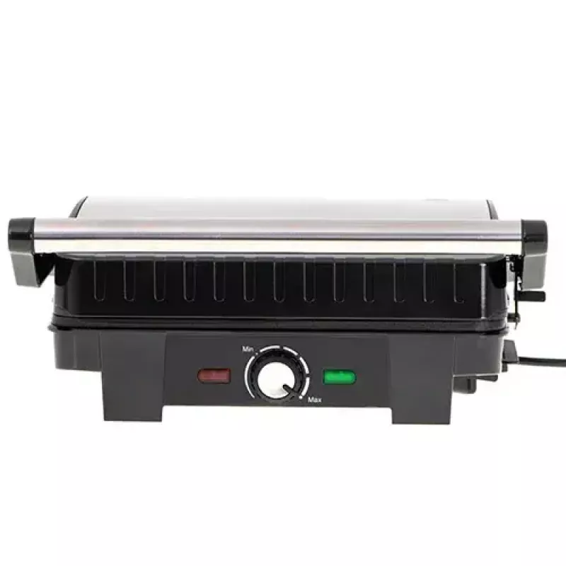 Contact grill Adler AD 3051 — stainless steel, 2200–2800 W, grill area 1392 cm², adjustable temperature, non-stick plates