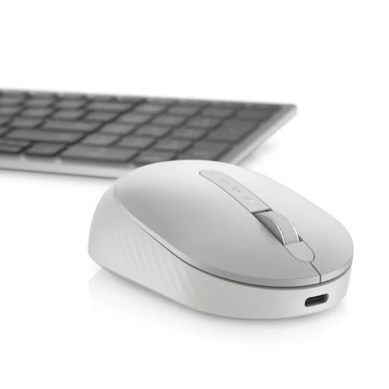 DELL Pro Premium Compact Mouse - MS7421W - Platinum Silver, Ambidextrous, Optical, RF Wireless + Bluetooth, 1600 DPI, Platinum, Silver (Open Box)