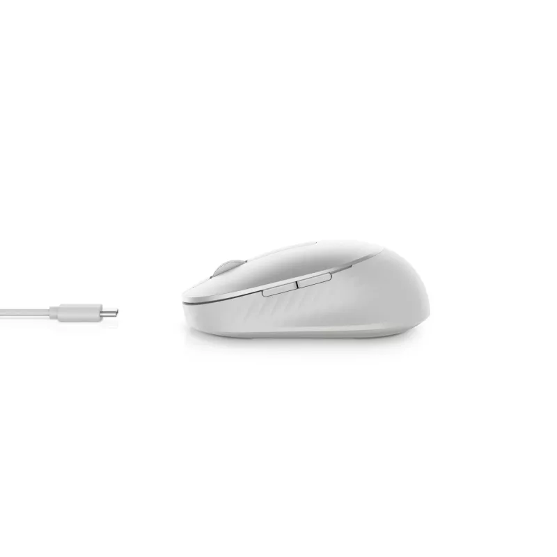DELL Pro Premium Compact Mouse - MS7421W - Platinum Silver, Ambidextrous, Optical, RF Wireless + Bluetooth, 1600 DPI, Platinum, Silver (Open Box)