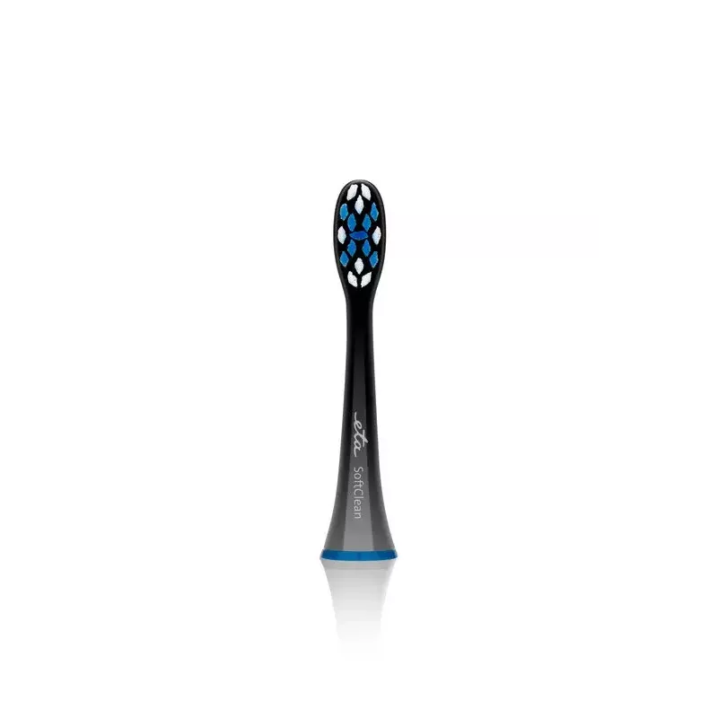 Toothbrush heads ETA ETA070790600 — 2 pcs, compatible with ETA electric toothbrushes, colours Black/Blue/White