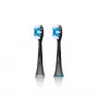 Toothbrush heads ETA ETA070790600 — 2 pcs, compatible with ETA electric toothbrushes, colours Black/Blue/White