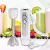 Immersion blender Adler AD 4625w — hand blender, 5 speeds, turbo, 1500 W, stainless steel blade, silver/white