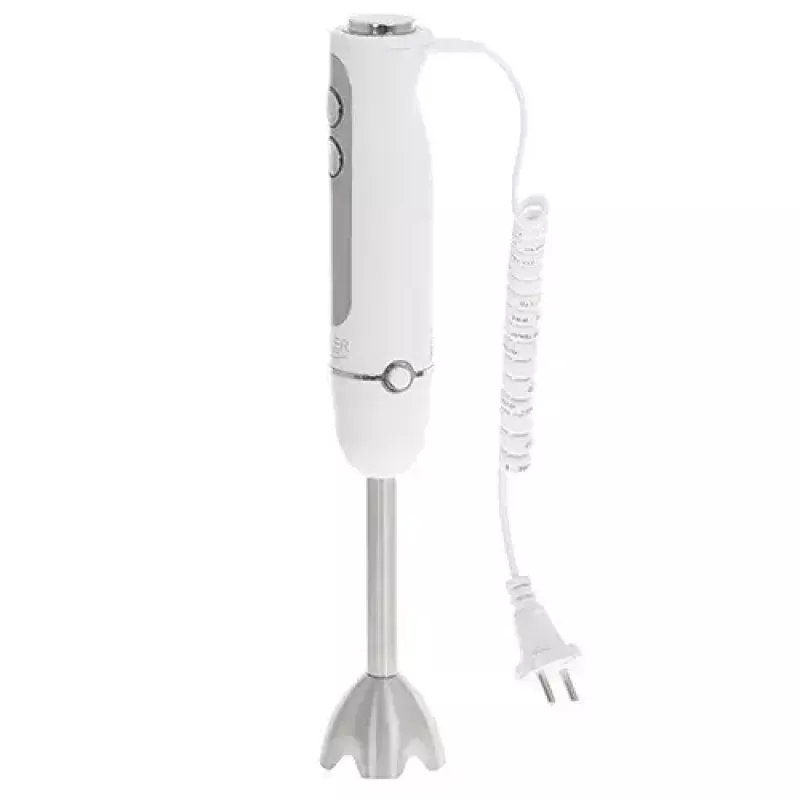 Immersion blender Adler AD 4625w — hand blender, 5 speeds, turbo, 1500 W, stainless steel blade, silver/white