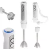 Immersion blender Adler AD 4625w — hand blender, 5 speeds, turbo, 1500 W, stainless steel blade, silver/white