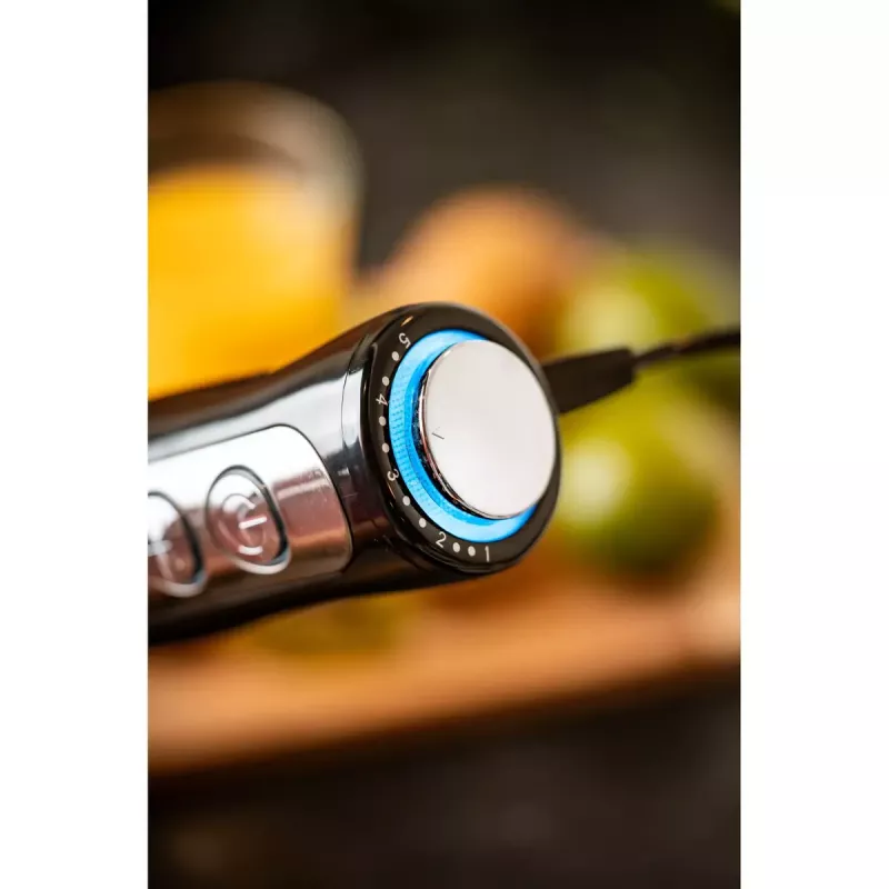 Immersion blender Adler AD 4625B — hand blender, 1500 W max, 850 W nominal, 5 speeds, mechanical control, turbo, stainless steel blade, black