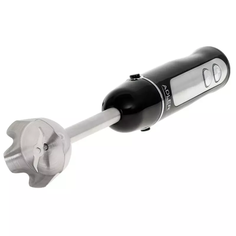 Immersion blender Adler AD 4625B — hand blender, 1500 W max, 850 W nominal, 5 speeds, mechanical control, turbo, stainless steel blade, black