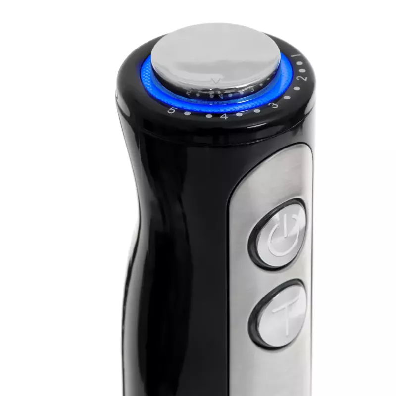 Immersion blender Adler AD 4625B — hand blender, 1500 W max, 850 W nominal, 5 speeds, mechanical control, turbo, stainless steel blade, black