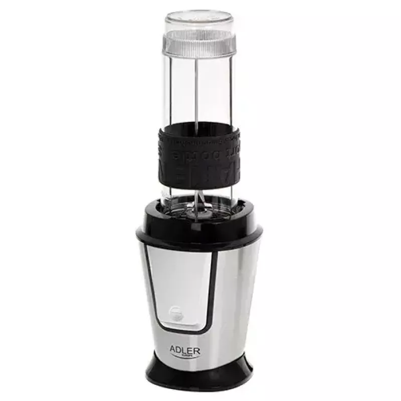 Sport blender Adler AD 4081 — portable personal blender, 800 W peak, 0.57 L cup, stainless steel blade, 2 bottles