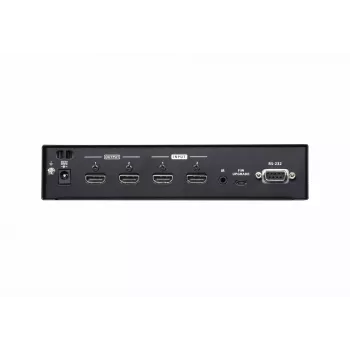 ATEN 2x2 4K HDMI Matrix Switch, up to 15m, AV matrix switcher, 10.2 Gbit/s, 340 MHz, 4096 x 2160 pixels, 4096 x 2160, 3840 x 2160, Black