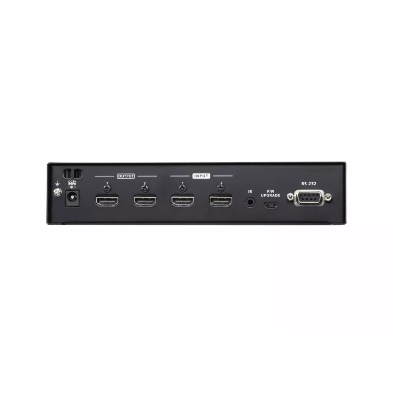 ATEN 2x2 4K HDMI Matrix Switch, up to 15m, AV matrix switcher, 10.2 Gbit/s, 340 MHz, 4096 x 2160 pixels, 4096 x 2160, 3840 x 2160, Black