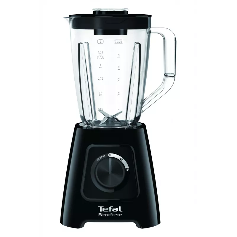 Tabletop blender Tefal BL4208 — 600 W, 1.25 L plastic jar, 2 speeds, ice crushing, black