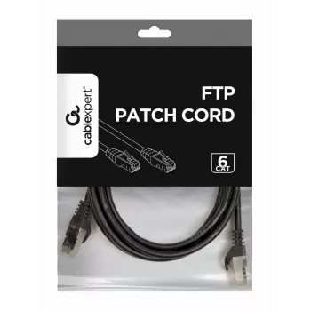 Ethernet patch cable Gembird Cat6 U/UTP (UTP) 2 m, RJ-45, black