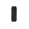 ICY BOX IB-HUB1703-QC3 USB 3.2 Gen 1 (3.1 Gen 1) Type-B 5000 Mbit/s Black