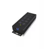 ICY BOX IB-HUB1703-QC3 USB 3.2 Gen 1 (3.1 Gen 1) Type-B 5000 Mbit/s Black