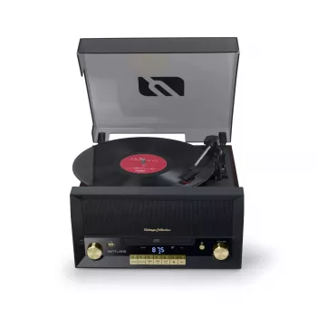 Direct drive audio turntable Muse MT-112 W — semi-automatic, 20 W RMS, 3.5 mm output, LCD, AC 100–240 V