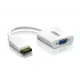 ATEN DisplayPort to VGA converter, Up to 1920x1200 @60Hz, DisplayPort, VGA (D-Sub), Male, Female, Straight, Straight
