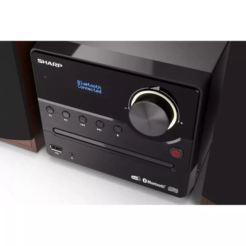 Sharp XL-B517D Home audio micro system 45 W Brown