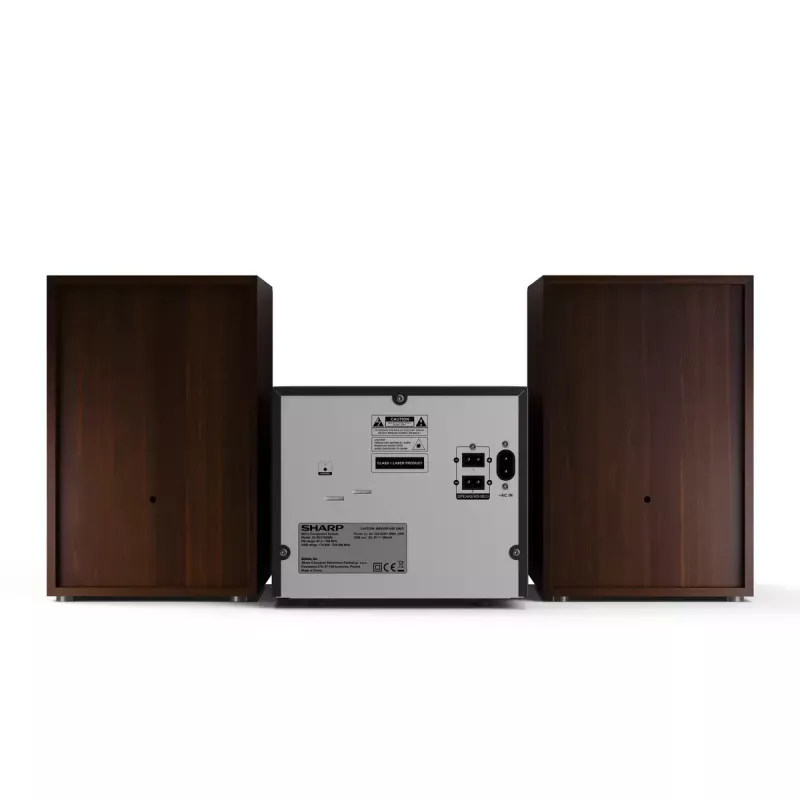 Sharp XL-B517D Home audio micro system 45 W Brown