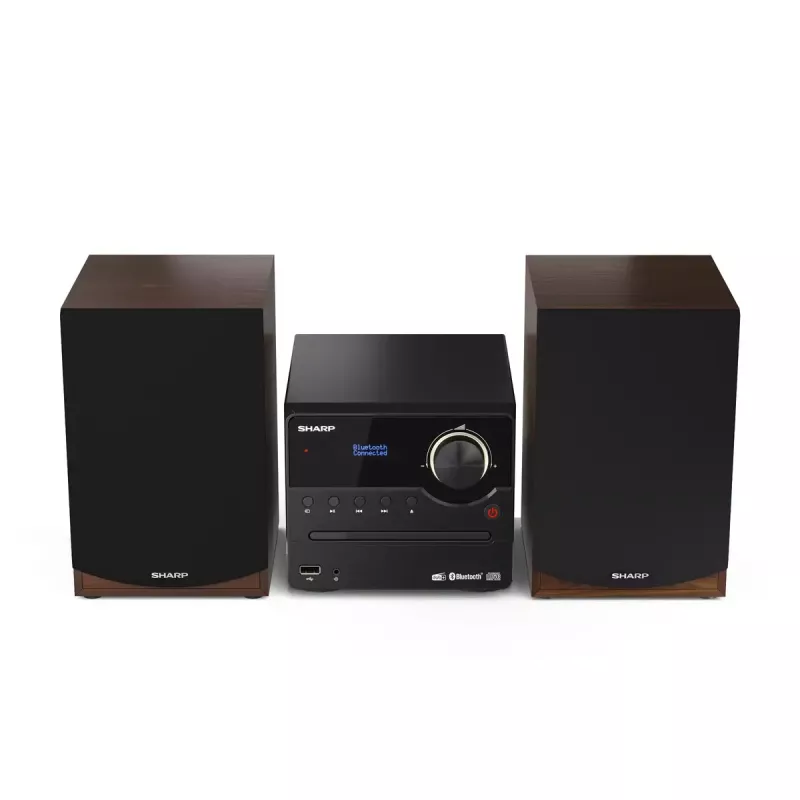 Sharp XL-B517D Home audio micro system 45 W Brown