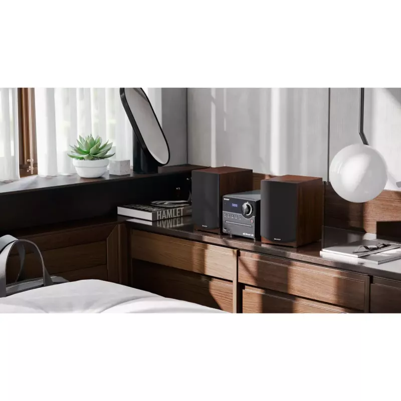 Sharp XL-B517D Home audio micro system 45 W Brown